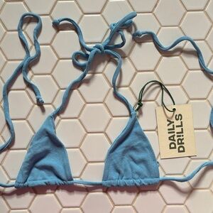 Daily Drills Light Blue Bikini Top